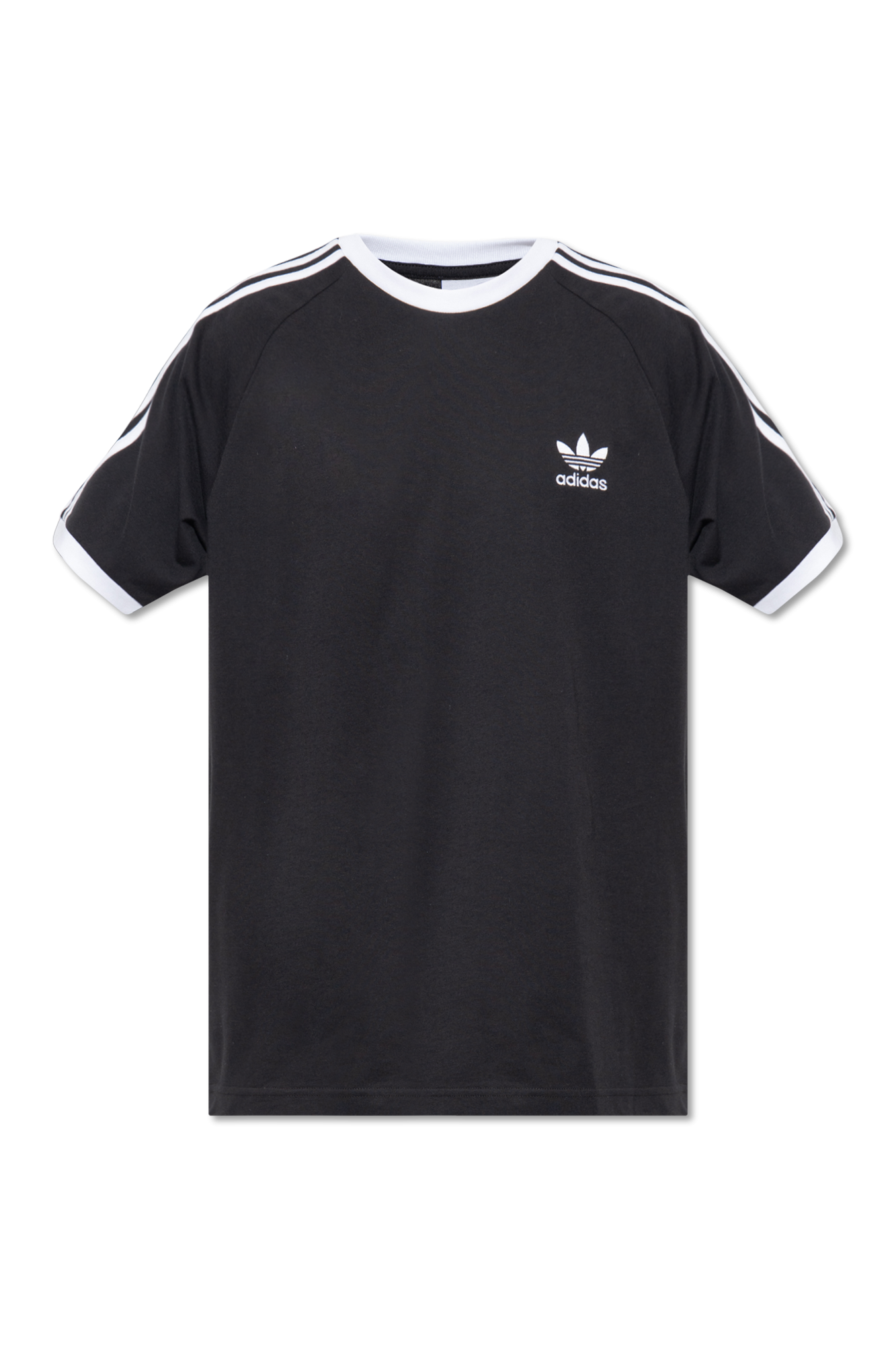 Adidas originals t-shirt outlet z nadrukiem czarny